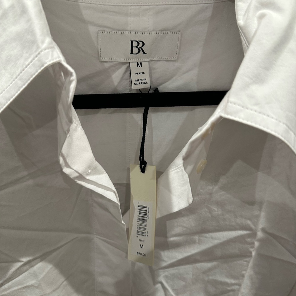 Banana Republic White Casual Button Down Shirt